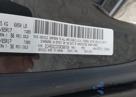 2016 Dodge Grand Caravan Sxt from USA, damaged, VIN 2C4RDGCG7GR388728